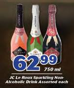Jc Le Roux Sparkling Non Alcoholic Drink Assorted-750ml Each