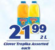 Clover Tropika Assorted-2Ltr Each