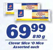 Clover Slice'O Nice Assorted-810g Each