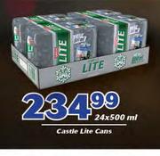 Castle Lite Cans-24 x 500ml