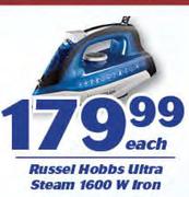 Russell Hobbs Ultra Steam 1600W Iron-Each