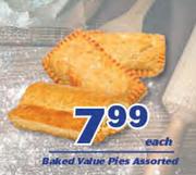 Baked Value Pies Assorted-Each