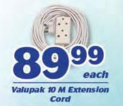 Valupak 10M Extension Cord-Each