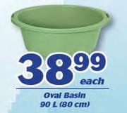 Oval Basin 90Ltr(80cm)-Each