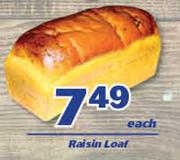 Raisin Loaf-Each