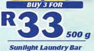 Sunlight Laundry Bar-3 x 500g