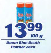 Doom Blue Death Powder-100g Each