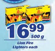 Lion Fire Lighters-500g Each