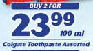 Colgate Toothpaste Assorted-2 x 100ml