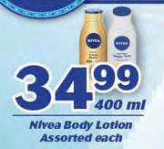 Nivea Body Lotion Assorted-400ml Each