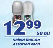 Shield Roll On Assorted-50ml Each