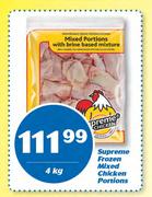 Supreme Frozen Mixed Chicken Portions-4kg