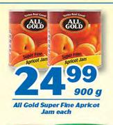All Gold Super Fine Apricot Jam-900g Each