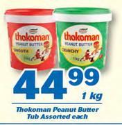 Thokoman Peanut Butter Tub-1kg Each