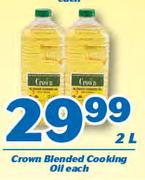 Crown Blended Cooking Oil-2Ltr Each
