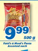 Fatti's & Moni's Pasta-500g Each