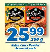 Raja Curry Powder-200g Each