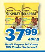 Nestle Nespray Full Cream Milk Powder Sachet-400g Each