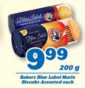 Bakers Blue Label Marie Biscuits-200g Each