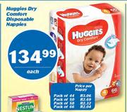 Huggies Dry Comfort Disposable Nappies-Each