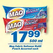 Maq Fabric Softener Refill Pouch-500ml Each