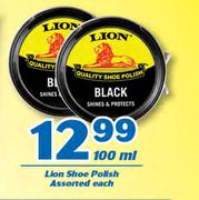 Lion Shoe Polish-100ml Each
