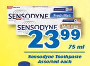 Sensodyne Toothpaste-75ml Each