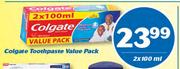 Colgate Toothpaste Value Pack-2x100ml