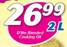 D’Lite Blended Cooking Oil-2Ltr