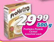 Pro Nutro Protein Cereal Assorted-500g Each