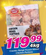 Country Range Frozen Mixed Chicken Portions-4Kg