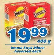 Imana Soya Mince-400g Each