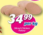Sliced Chicken Polony-Per kg