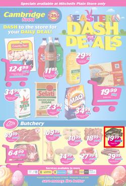 Cambridge Food Mitchells Plain : Dash for Deals (22 March - 4 April 2018), page 1