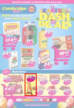 Cambridge Food Mitchells Plain : Dash for Deals (22 March - 4 April 2018), page 1