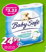Baby Soft 2-Ply Mini Toilet Paper 9’s