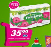 Twinsaver 1-Ply Econo Toilet Paper 10’s