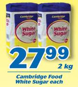 Cambridge Food White Sugar 2Kg-Each