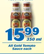 All Gold Tomato Sauce 350ml-Each