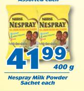 Nespray Milk Powder Sachet 400g-Each