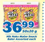 Nik Naks Maize Snack Baier-50X20g