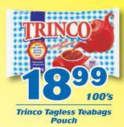 2Trinco Tagless Teabags Pouch-100's