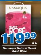 Namaqua Natural Sweet Rose Wine-5L