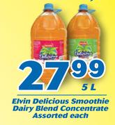 2Elvin Delicious Smoothie Dairy Blend Concentrate 5L-Each