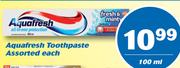 Aquafresh Toothpaste Assorted-100ml
