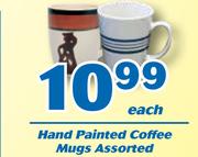 Hand Painted Coffee Mugs Assorted-Each