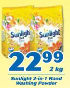Sunlight 2 In 1 Hand Washing Powder-2Kg