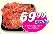 Cambridge Food Beef Mince-Per Kg