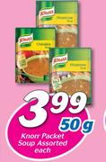Knorr Packet Soup Assorted-50g Each