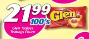 Glen Tagless Teabags Pouch-100's